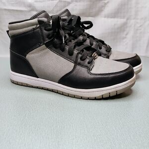 Men's Black And Gray FUBU High Tops
